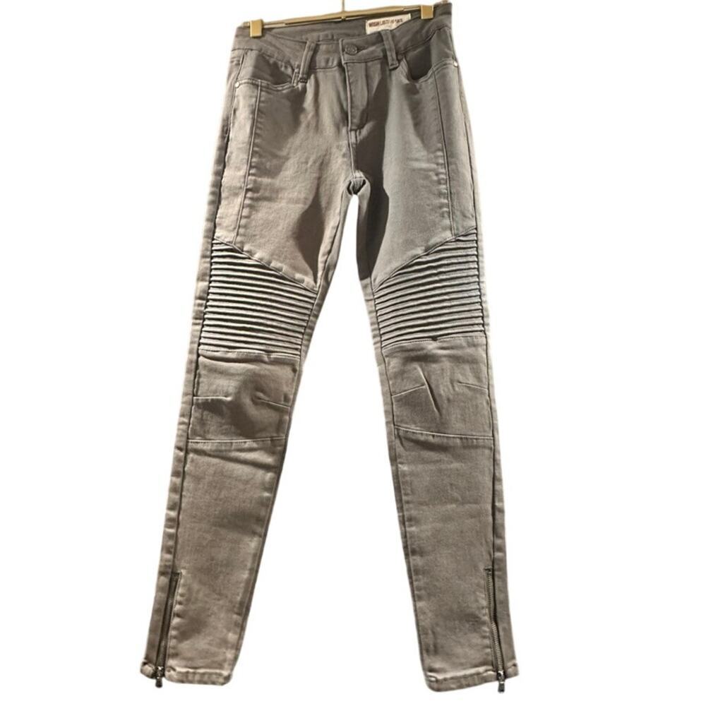 WISHLIST - Skinny Moto Biker Pants - Size S